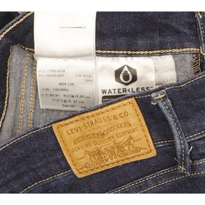 Levi's 710 Super Women Blue Skinny Slim Stretch Jeans W26 L27