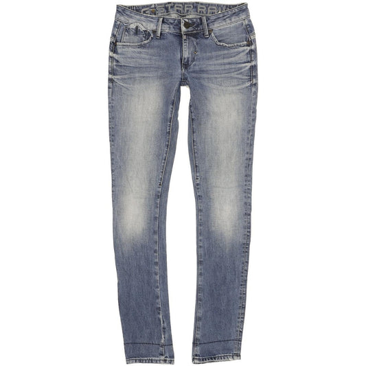 G-Star Women Blue Skinny Slim Stretch Jeans W30 L35