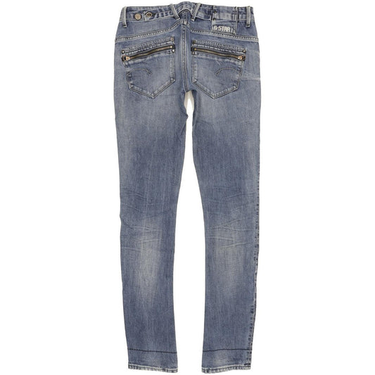 G-Star Women Blue Skinny Slim Stretch Jeans W30 L35