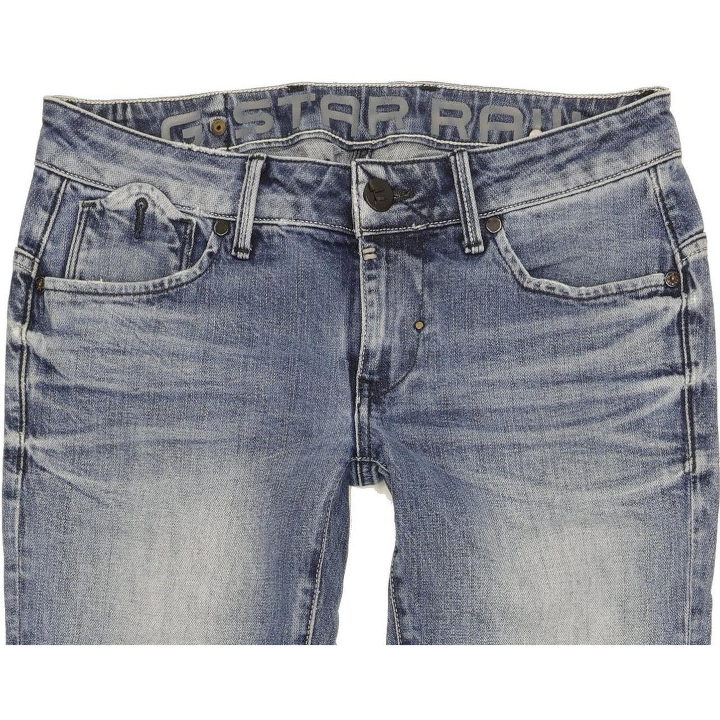 G-Star Women Blue Skinny Slim Stretch Jeans W30 L35