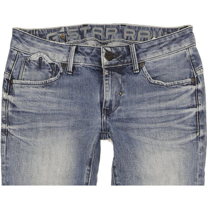 G-Star Women Blue Skinny Slim Stretch Jeans W30 L35