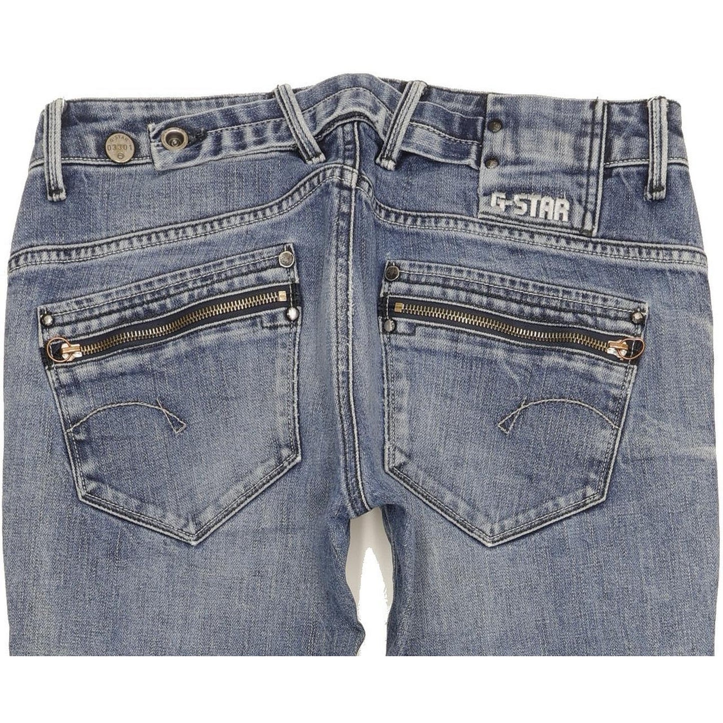 G-Star Women Blue Skinny Slim Stretch Jeans W30 L35
