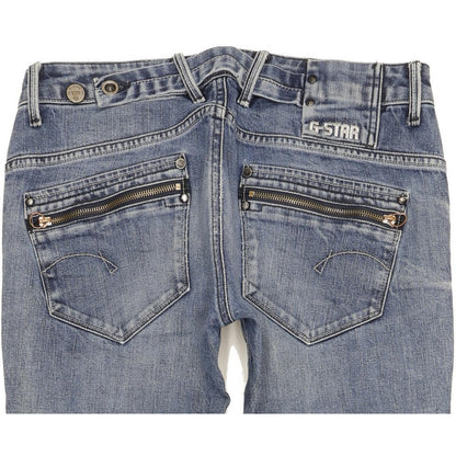 G-Star Women Blue Skinny Slim Stretch Jeans W30 L35