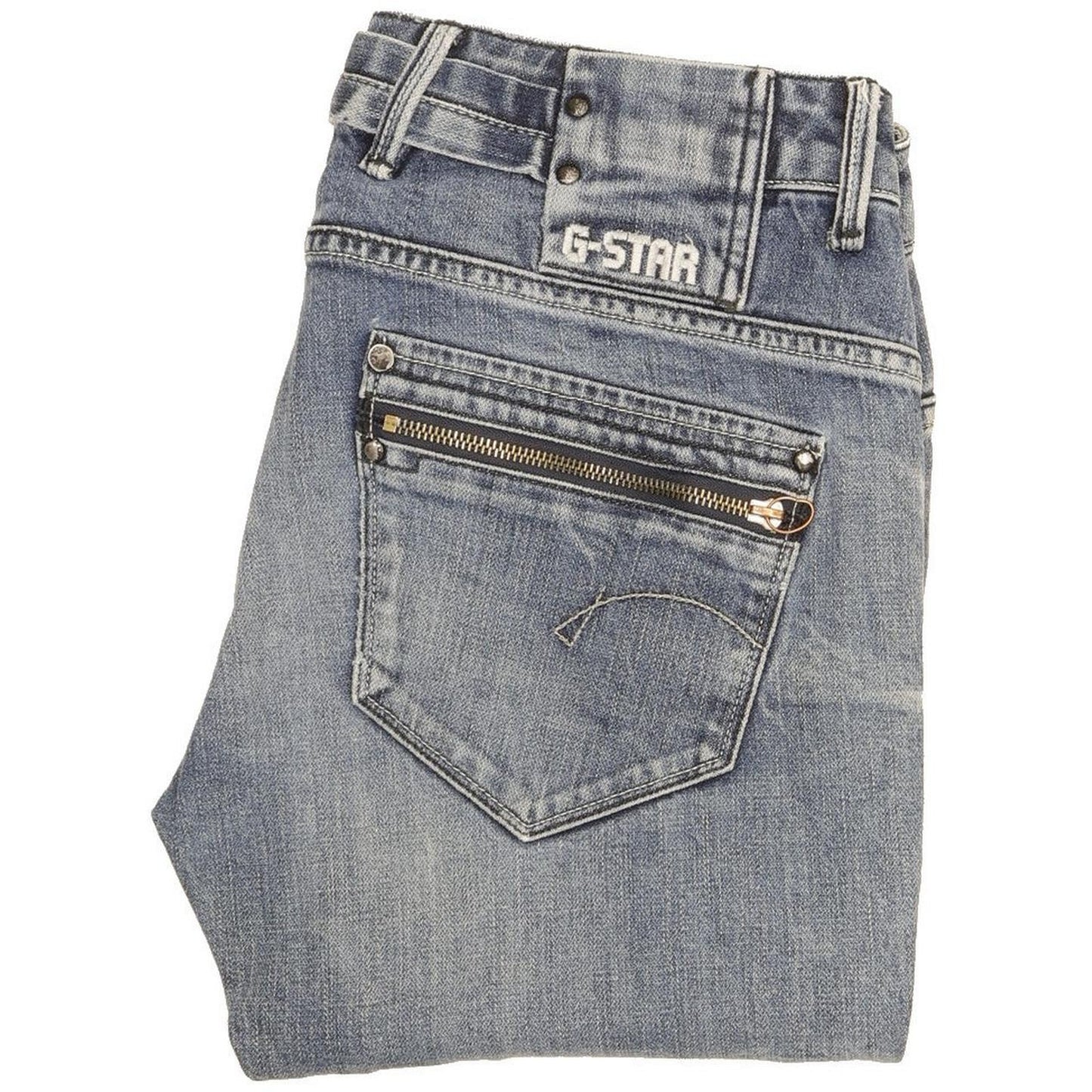 G-Star Women Blue Skinny Slim Stretch Jeans W30 L35