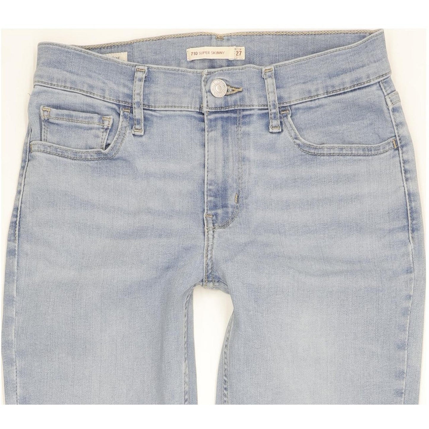 Levi's 710 Super Women Blue Skinny Slim Stretch Jeans W27 L30