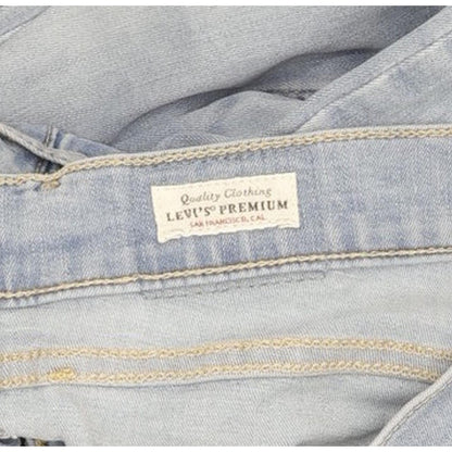 Levi's 710 Super Women Blue Skinny Slim Stretch Jeans W27 L30