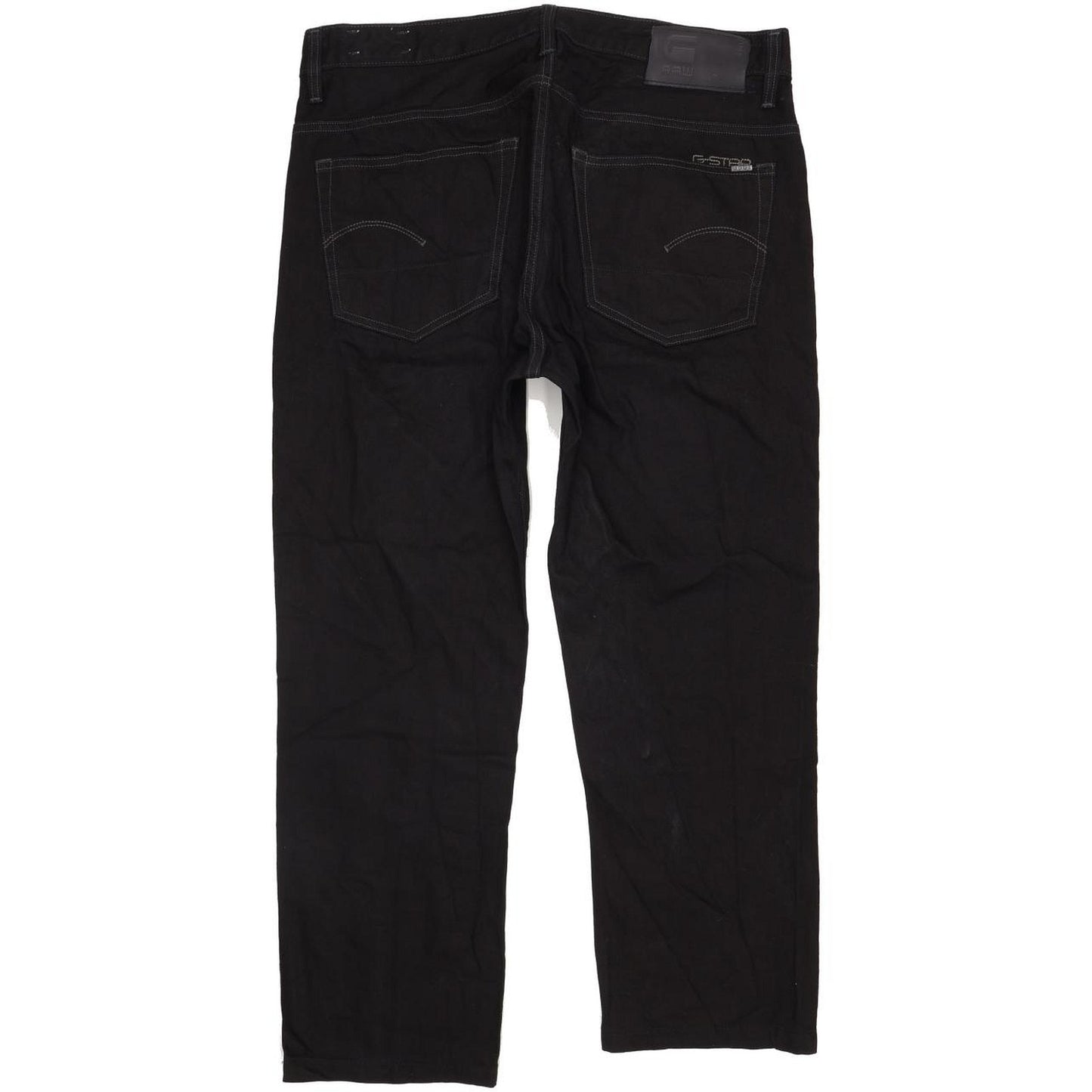 G-Star 3301 Irregular Men Black Straight Regular Jeans W38 L28