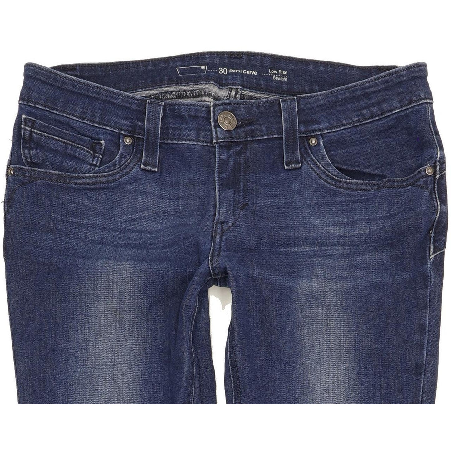 Levi's Demi Curve Women Blue Straight Slim Stretch Jeans W30 L31