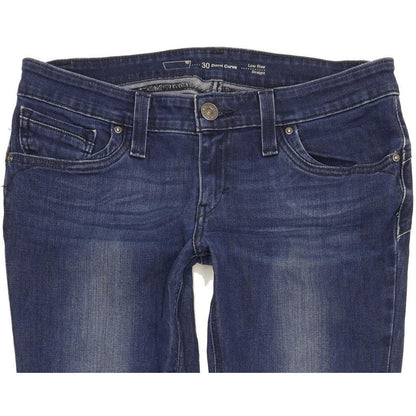 Levi's Demi Curve Women Blue Straight Slim Stretch Jeans W30 L31