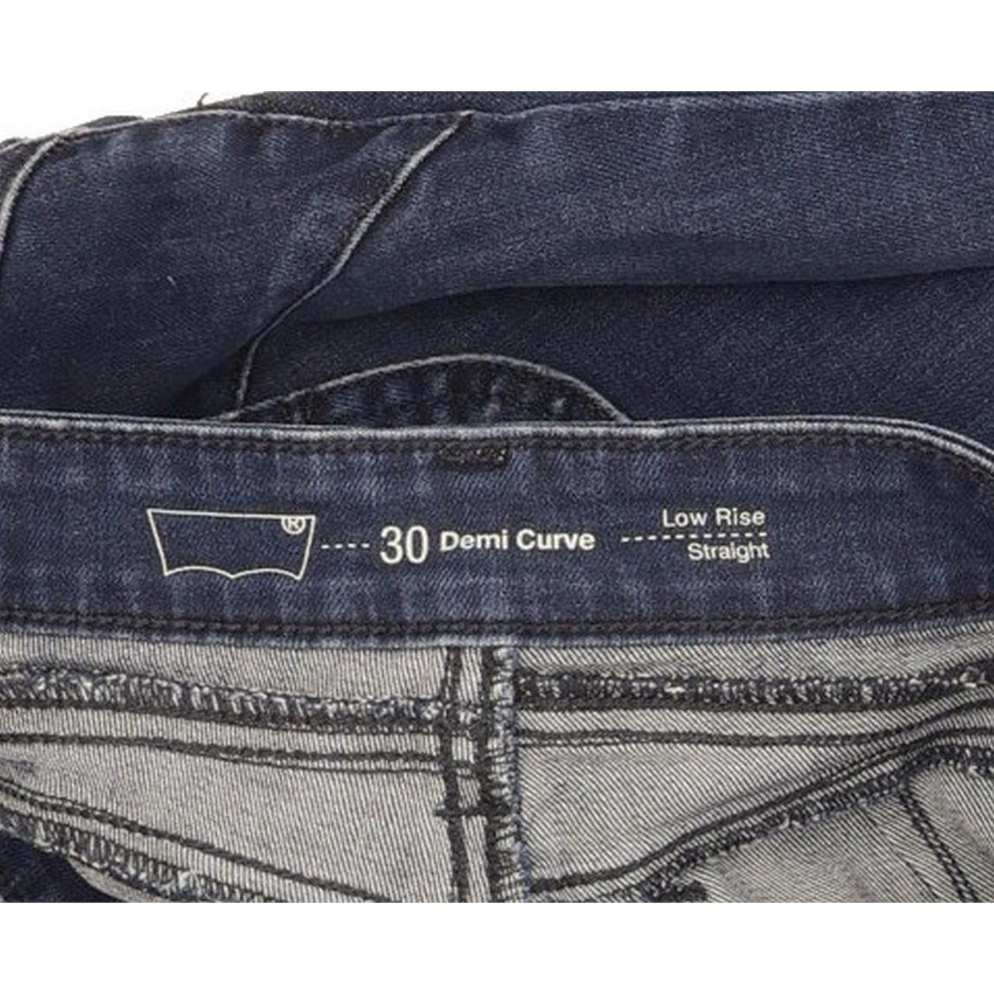 Levi's Demi Curve Women Blue Straight Slim Stretch Jeans W30 L31