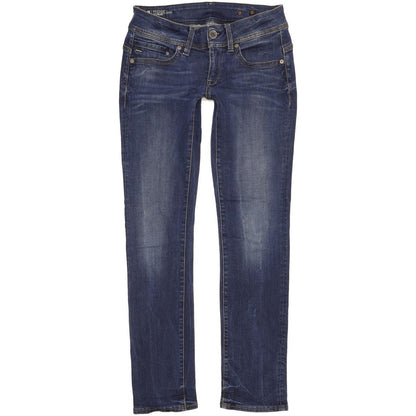 G-Star Midge Saddle Women Blue Straight Slim Stretch Jeans W29 L31