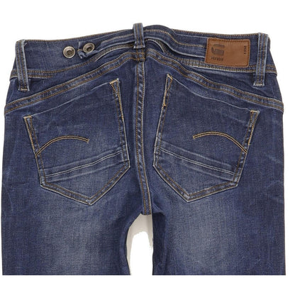 G-Star Midge Saddle Women Blue Straight Slim Stretch Jeans W29 L31