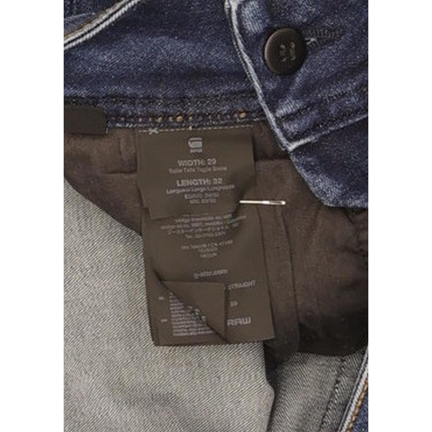 G-Star Midge Saddle Women Blue Straight Slim Stretch Jeans W29 L31