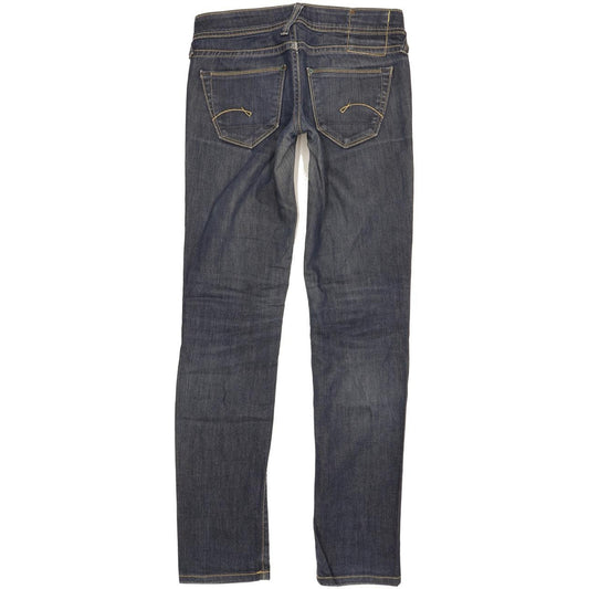 G-Star Core Women Blue Straight Slim Stretch Jeans W26 L32