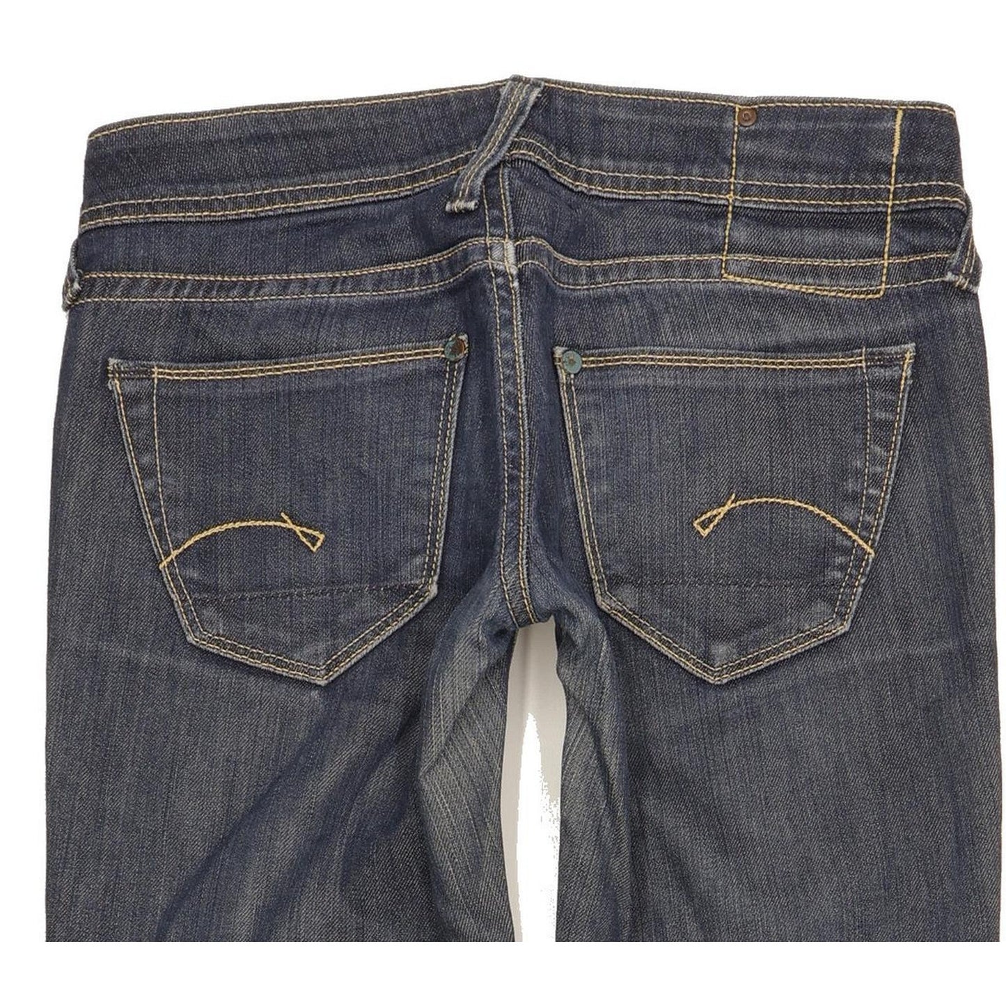 G-Star Core Women Blue Straight Slim Stretch Jeans W26 L32