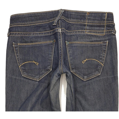 G-Star Core Women Blue Straight Slim Stretch Jeans W26 L32