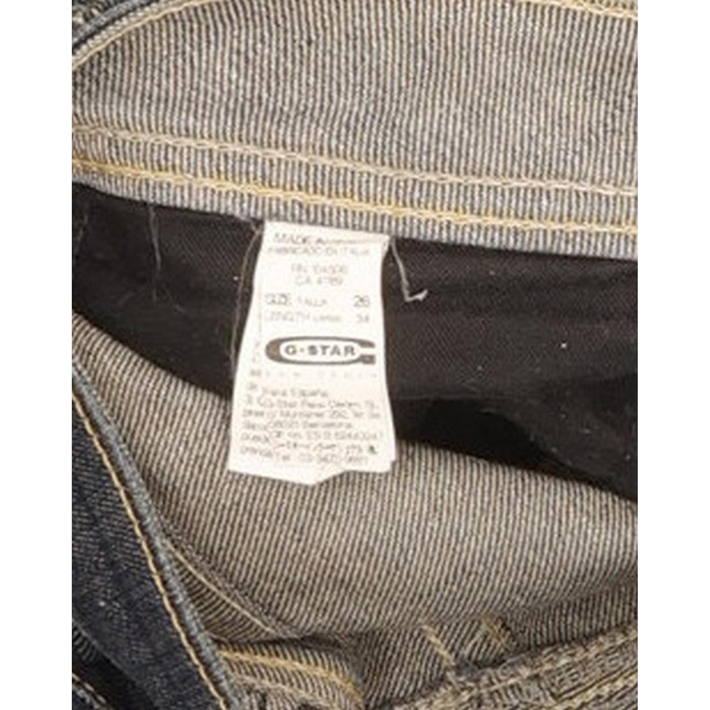 G-Star Core Women Blue Straight Slim Stretch Jeans W26 L32