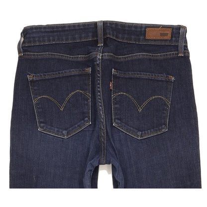 Levi's Demi Curve Women Blue Straight Slim Stretch Jeans W28 L29