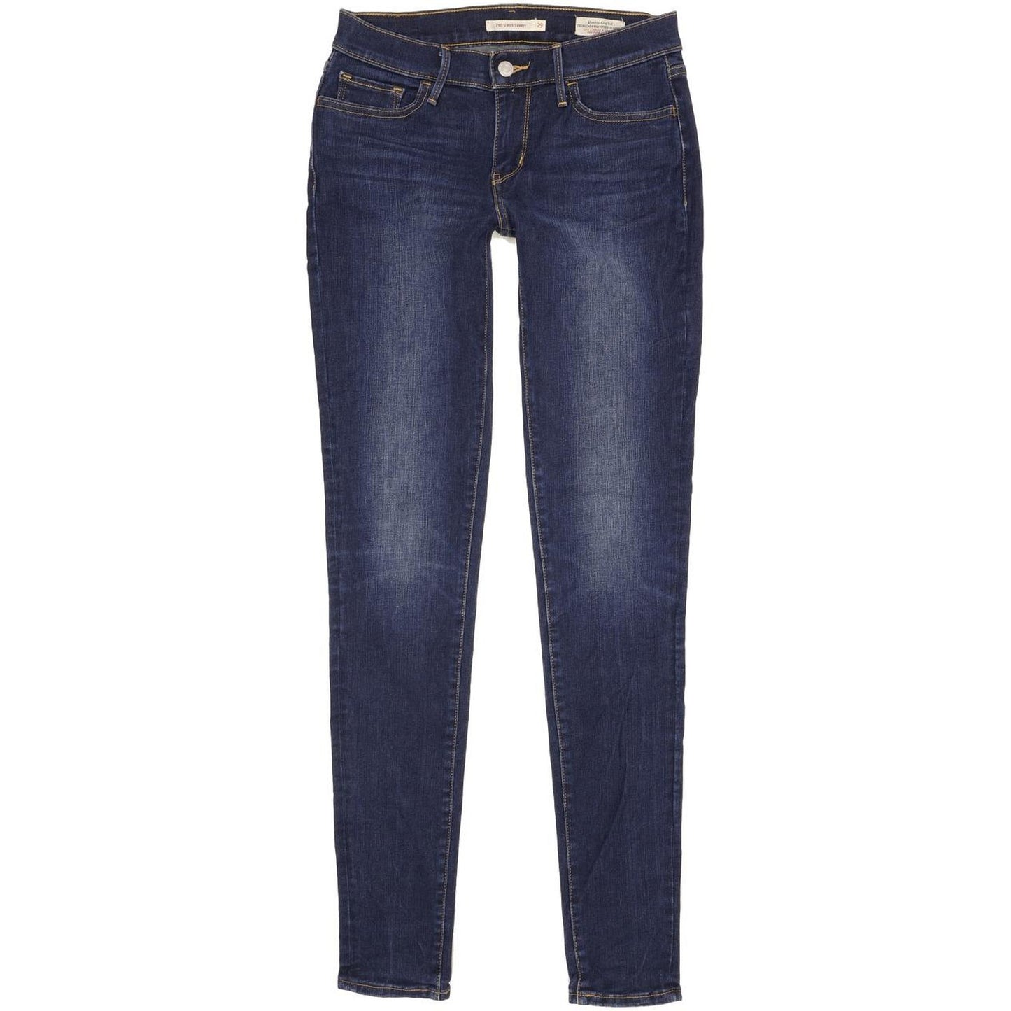 Levi's 710 Super Women Blue Skinny Slim Stretch Jeans W29 L34