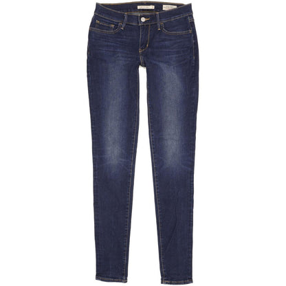 Levi's 710 Super Women Blue Skinny Slim Stretch Jeans W29 L34