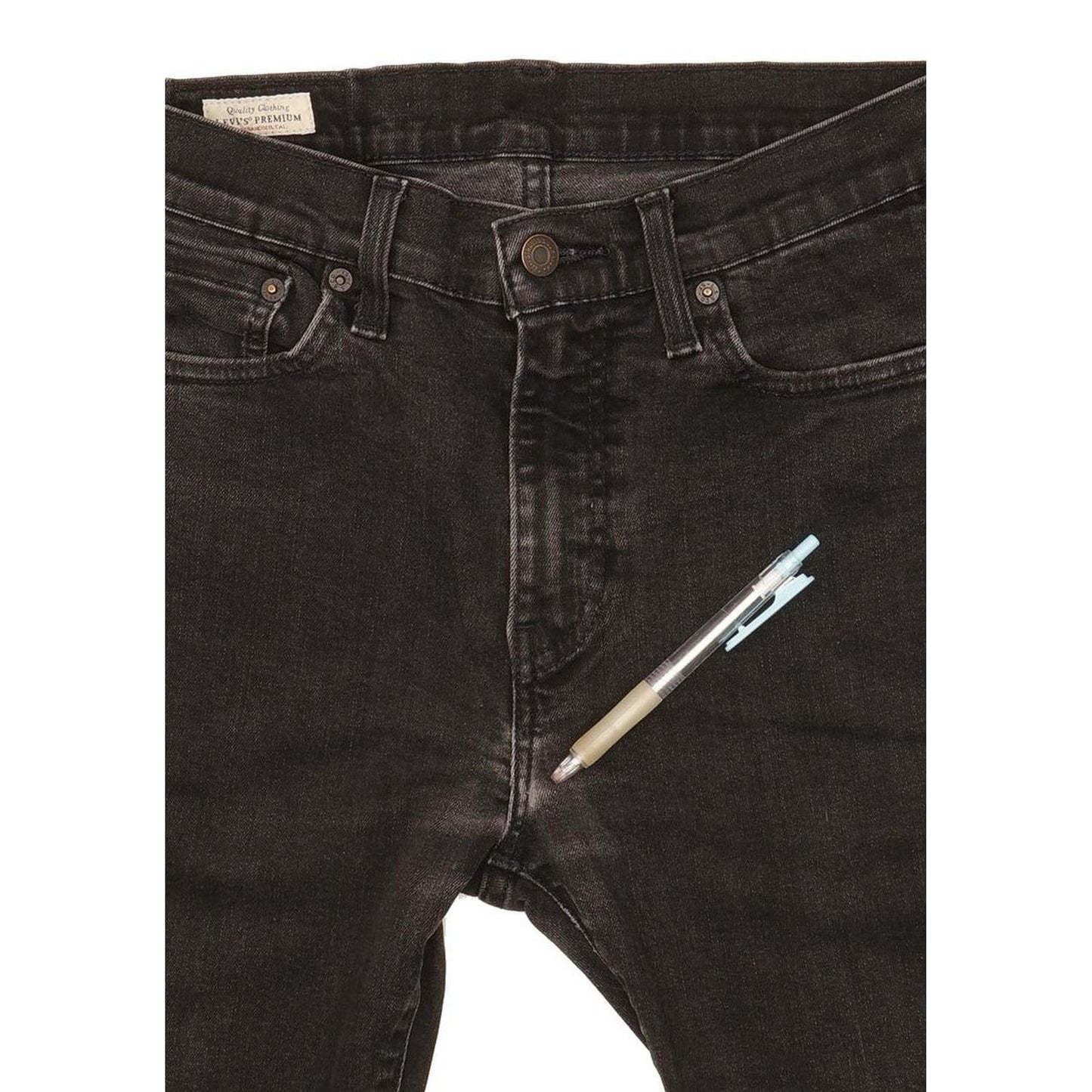 Levi's 510 Men Black Skinny Slim Stretch Jeans W30 L30