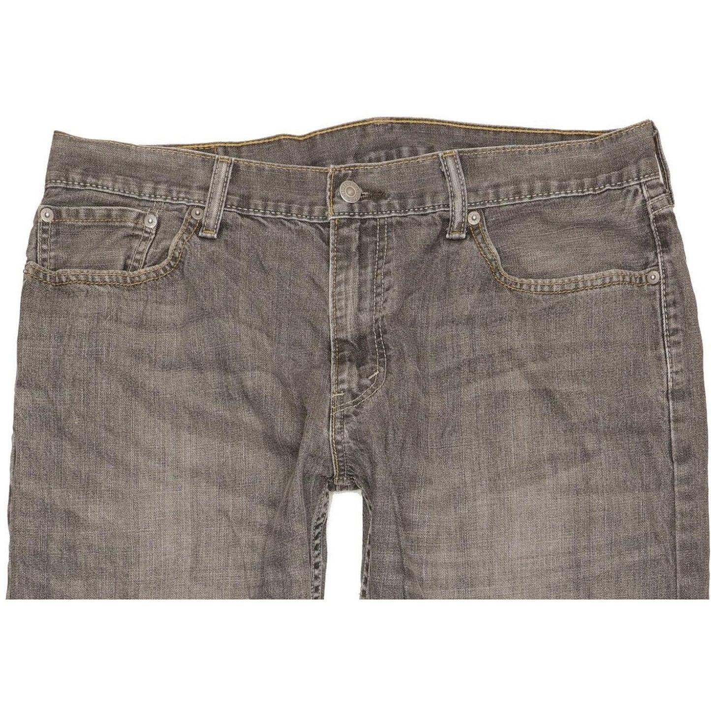 Levi's 514 Men Grey Straight Slim Jeans W36 L31