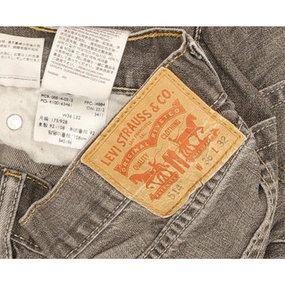 Levi's 514 Men Grey Straight Slim Jeans W36 L31