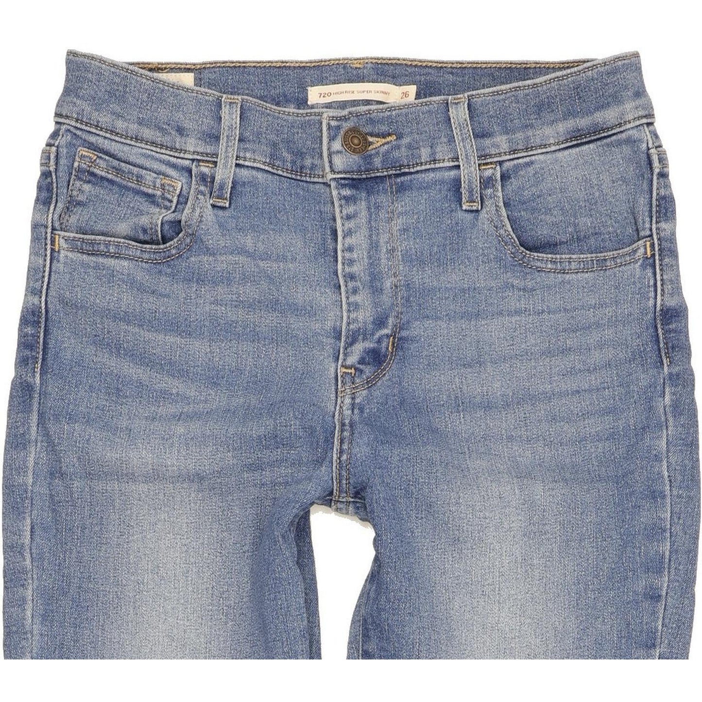 Levi's 720 Women Blue Skinny Slim Stretch Jeans W26 L28