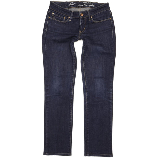 Levi's Slight Curve Women Blue Straight Slim Stretch Jeans W26 L28