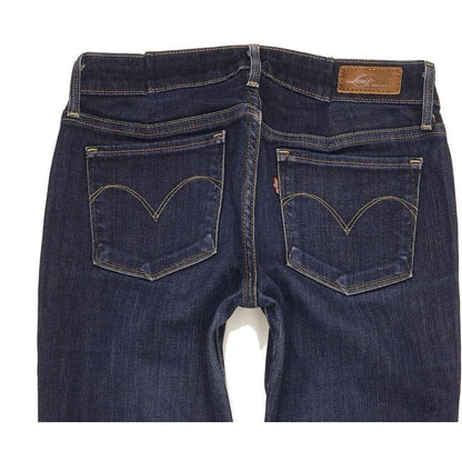 Levi's Slight Curve Women Blue Straight Slim Stretch Jeans W26 L28