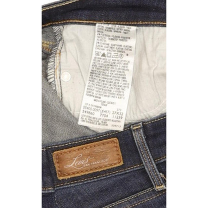 Levi's Slight Curve Women Blue Straight Slim Stretch Jeans W26 L28