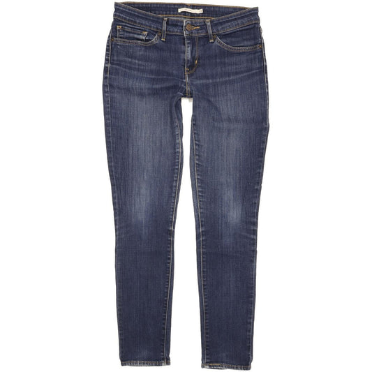 Levi's 711 Women Blue Skinny Slim Stretch Jeans W29 L29