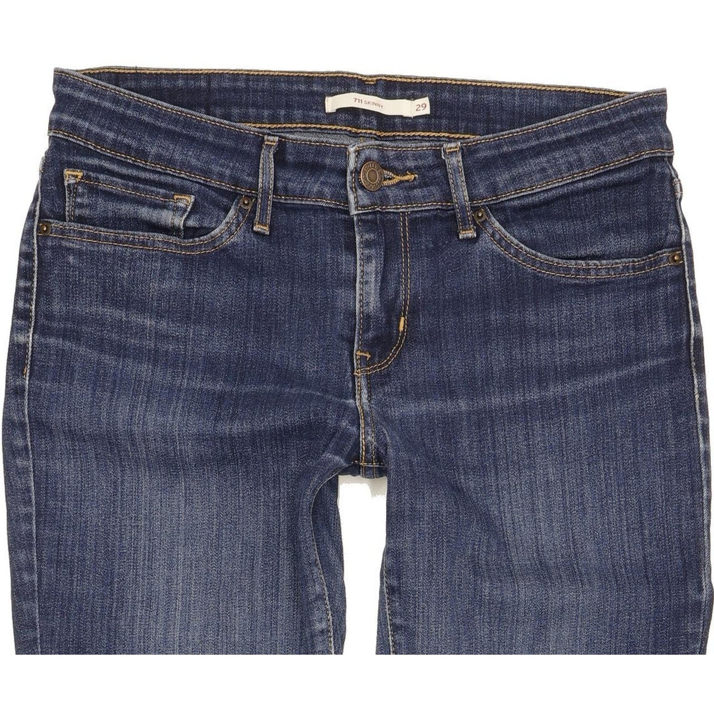 Levi's 711 Women Blue Skinny Slim Stretch Jeans W29 L29