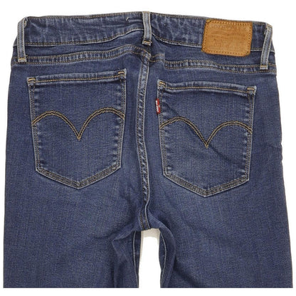 Levi's 711 Women Blue Skinny Slim Stretch Jeans W27 L24