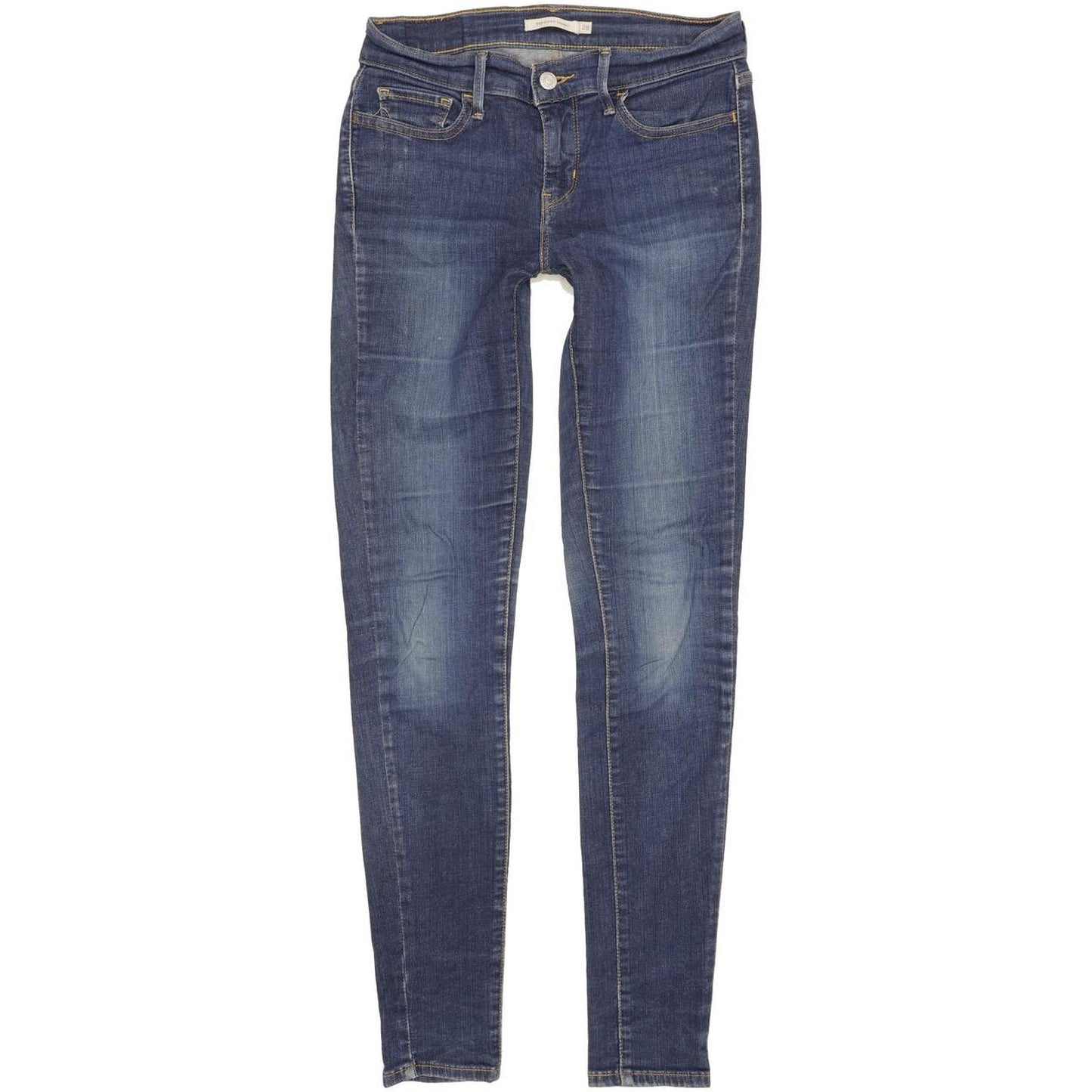 Levi's 710 Super Women Blue Skinny Slim Stretch Jeans W28 L32