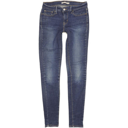 Levi's 710 Super Women Blue Skinny Slim Stretch Jeans W28 L32