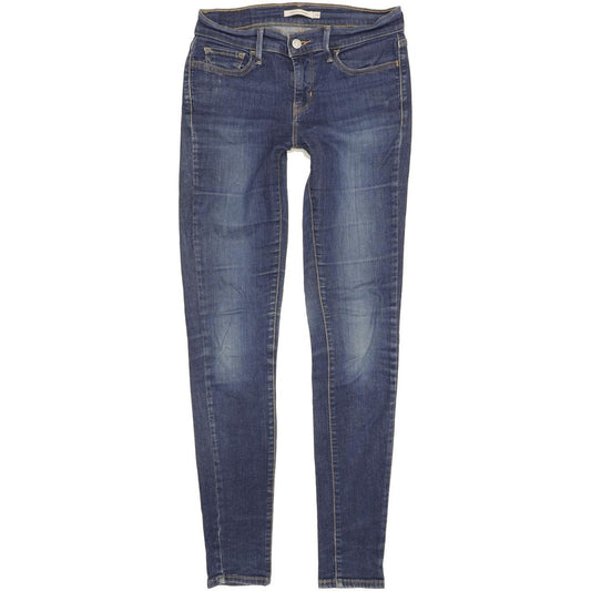 Levi's 710 Super Women Blue Skinny Slim Stretch Jeans W28 L32