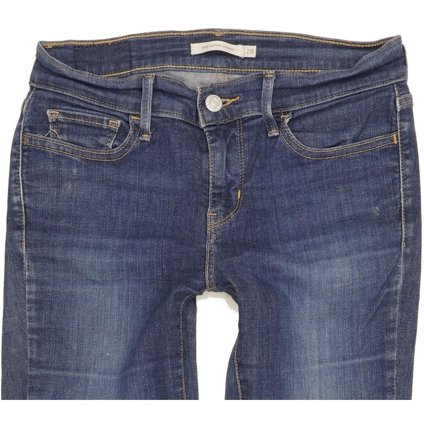 Levi's 710 Super Women Blue Skinny Slim Stretch Jeans W28 L32