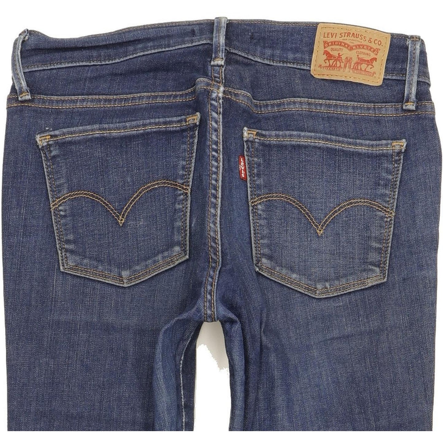 Levi's 710 Super Women Blue Skinny Slim Stretch Jeans W28 L32