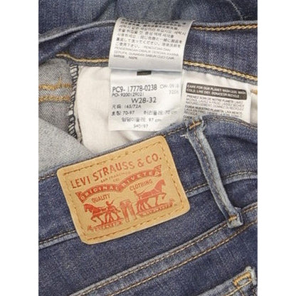 Levi's 710 Super Women Blue Skinny Slim Stretch Jeans W28 L32