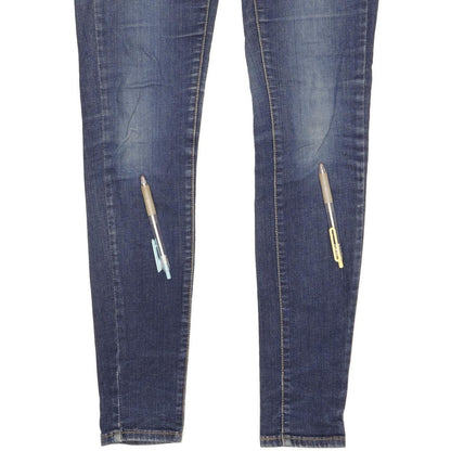 Levi's 710 Super Women Blue Skinny Slim Stretch Jeans W28 L32