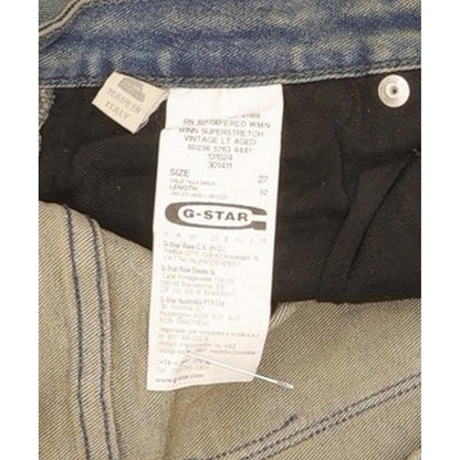 G-Star Arc 3D Women Blue Tapered Loose Stretch Jeans W27 L32
