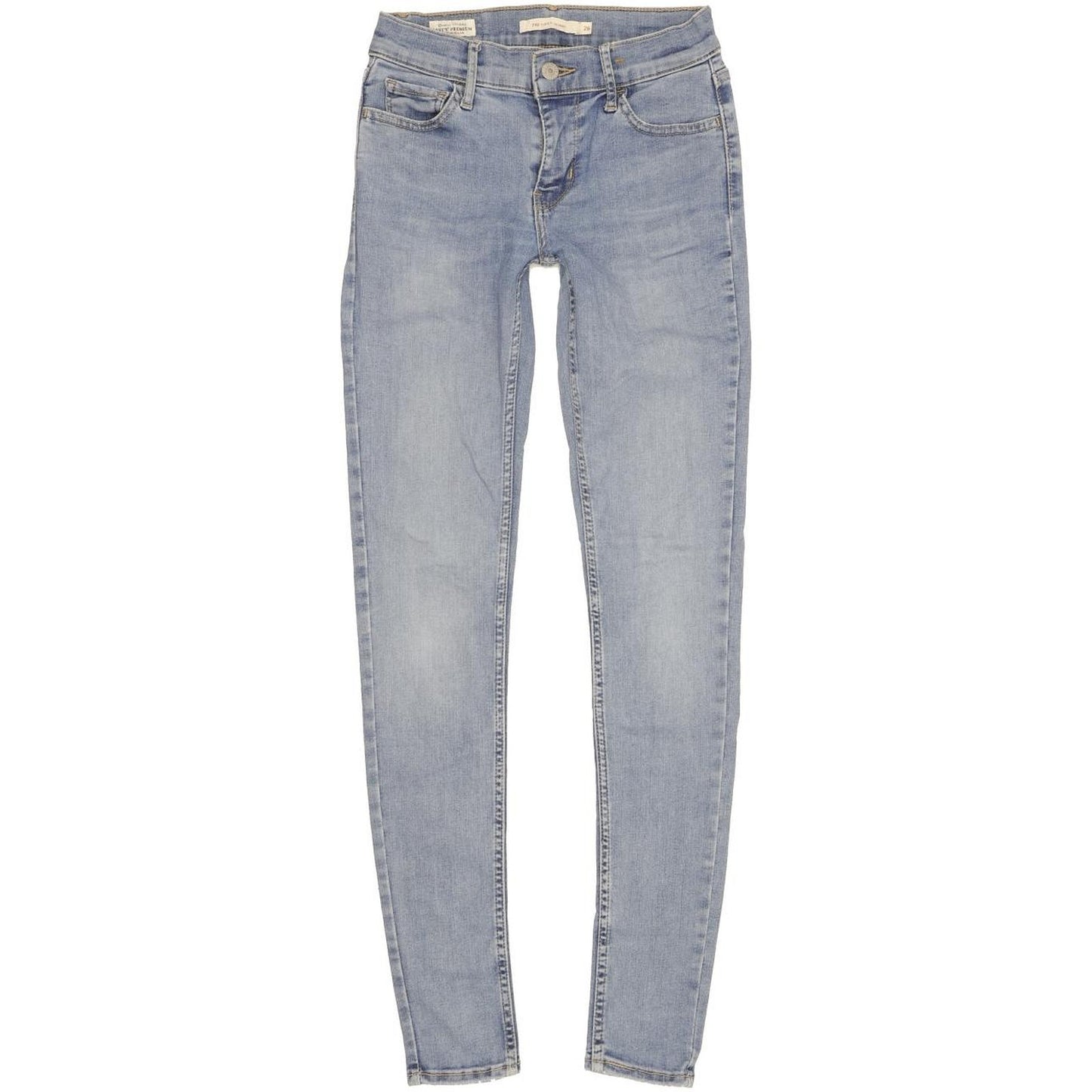 Levi's 710 Super Women Blue Skinny Slim Stretch Jeans W26 L31