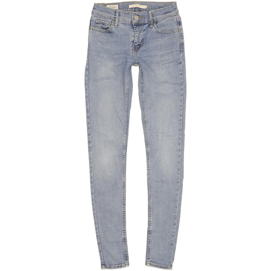 Levi's 710 Super Women Blue Skinny Slim Stretch Jeans W26 L31