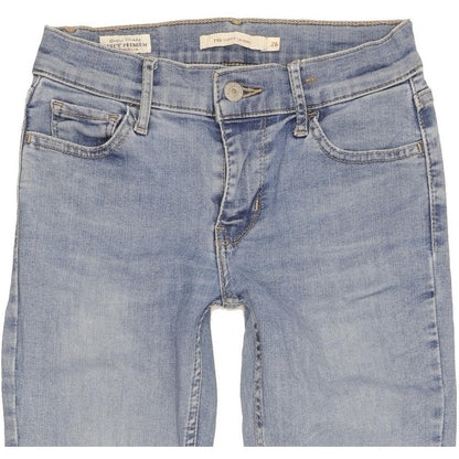 Levi's 710 Super Women Blue Skinny Slim Stretch Jeans W26 L31