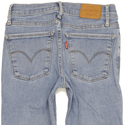 Levi's 710 Super Women Blue Skinny Slim Stretch Jeans W26 L31