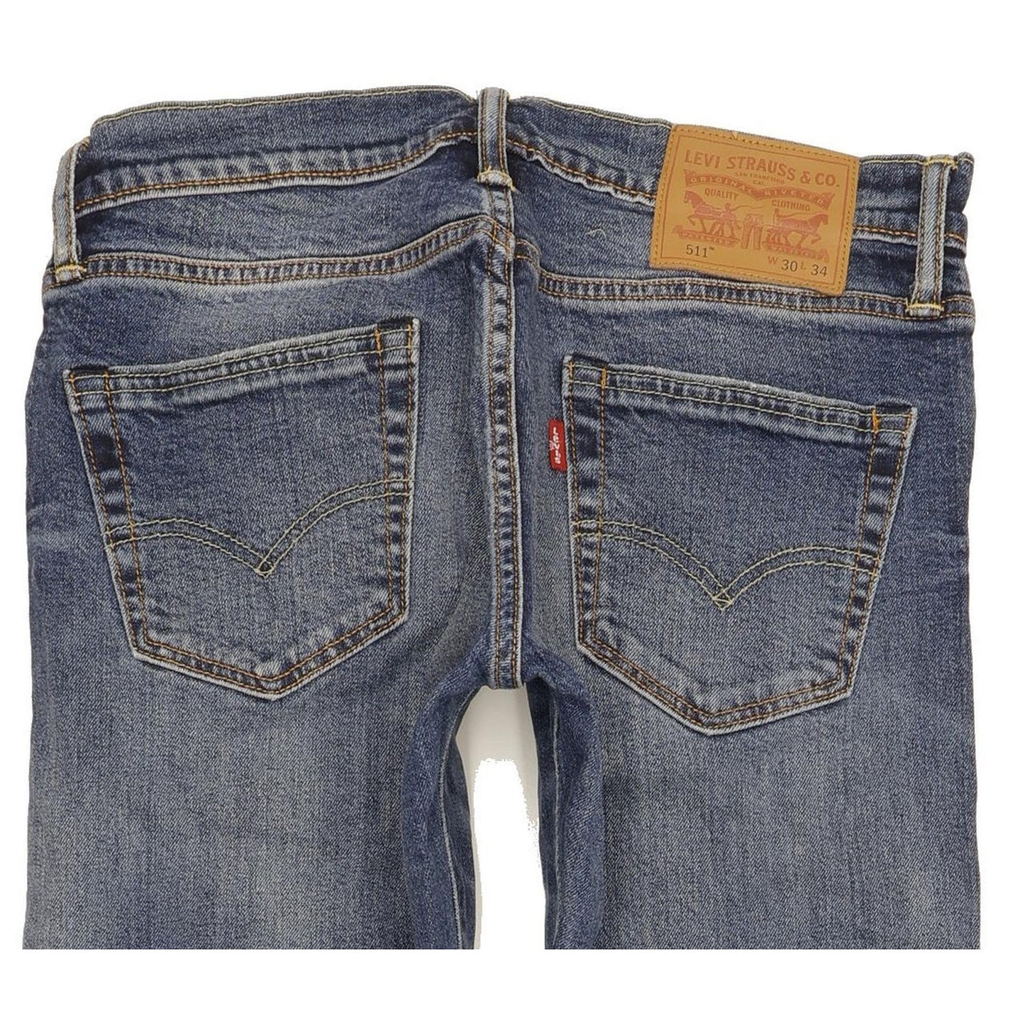 Levi's 511 Men Blue Straight Slim Stretch Jeans W30 L33