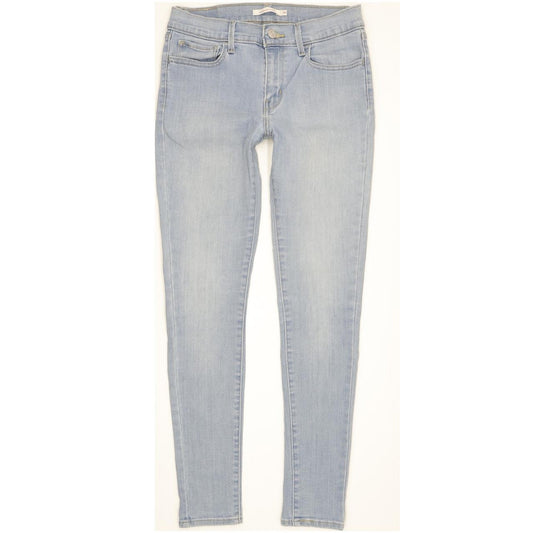 Levi's 710 Super Women Blue Skinny Slim Stretch Jeans W30 L29