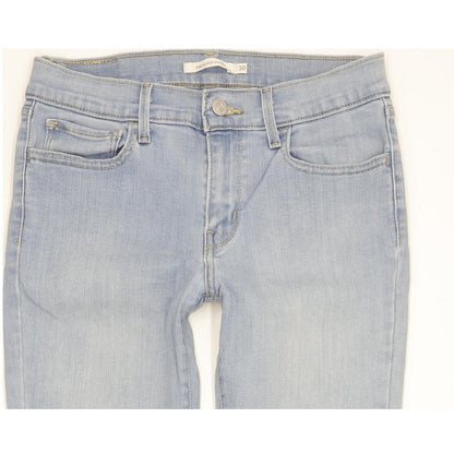 Levi's 710 Super Women Blue Skinny Slim Stretch Jeans W30 L29