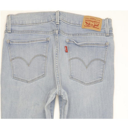 Levi's 710 Super Women Blue Skinny Slim Stretch Jeans W30 L29